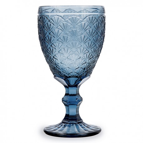 Copa Vidrio Relieve Blue Moon Pack-6 30 Cl