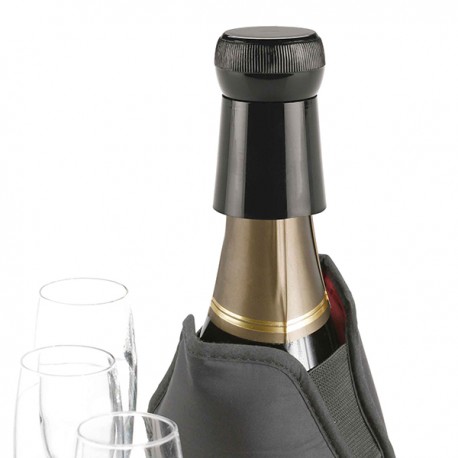 Tapon Champan Plastico Negro -