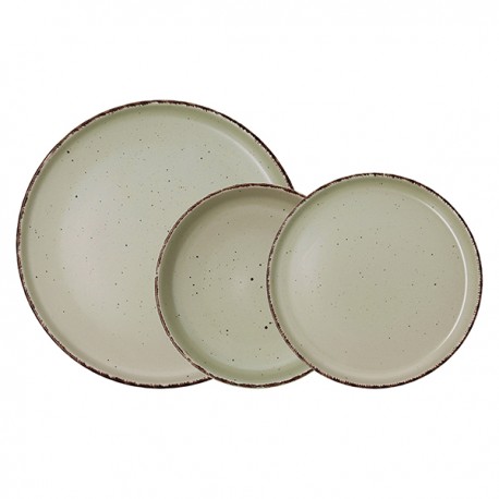 Vajilla Ceramica Duna Verde 12 Pz