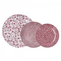 Vajilla Porcelana Aquilea Rosa 12 Pz