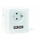 Regleta 4 Tomas Cable 1,4m 3680w Forma De Cubo Garza Garza