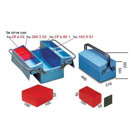 Caja Herram 400x210x195mm Met 102.5 Heco