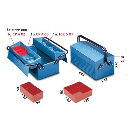 Caja Herram 485x245x230mm Met 102.7 Heco