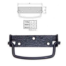 Asa Abatible Negra 100x27 Mm