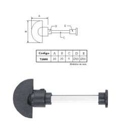 Muletilla Con Boton De Seguridad 50 Mm