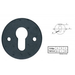Escudo Bocallave Placa 60 Mm
