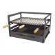 Cajon Barbacoa Con Parrilla Inox 57x41x35 Cm Imex El Zorro