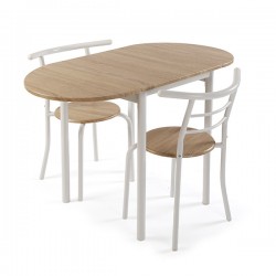 Mesa + 2 Sillas Blanco -