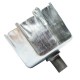 Contera Metalica C/espiga 57mm Zinc. 57mm
