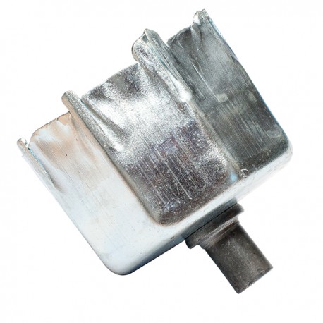 Contera Metalica C/espiga 57mm Zinc. 57mm