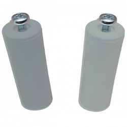 Tope Persiana 40mm 2u Gris 40mm