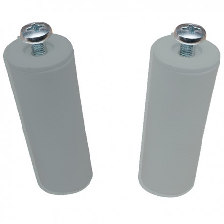 Tope Persiana 40mm 2u Gris 40mm