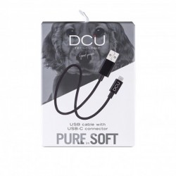 Cable Cargador Usb / Usb Tipo C Soft Negro 1 M