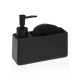 Dispensador Jabon +estropajero Negro -