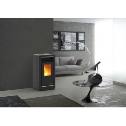 Estufa De Pellet Graz S1 Plus 11,67 Kw Negro Karmek