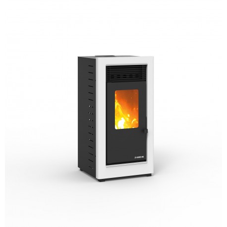 Estufa De Pellet Graz S1 Plus 11,67 Kw Blanco Karmek