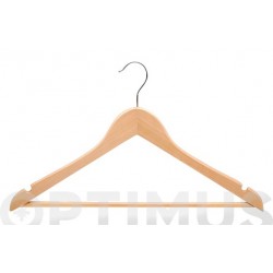 Percha Madera Con Barra (6 Unidades) 44 X 23 Cm Mondex