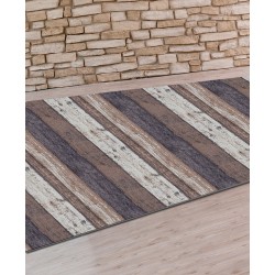 Alfombra Pasillera Textil Madera (metro) 65 Cm