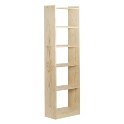 Estanteria Libreria Gala 6 Baldas Pino Macizo 49,6 Cm