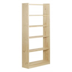 Estanteria Libreria Gala 6 Baldas Pino Macizo 79,6 Cm