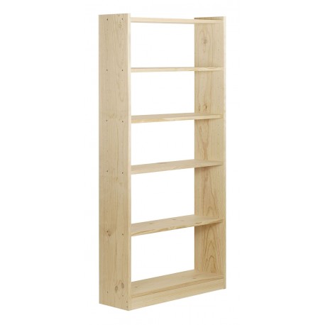 Estanteria Libreria Gala 6 Baldas Pino Macizo 79,6 Cm