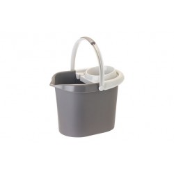 Cubo Con Escurridor 12 L Gris Vigar