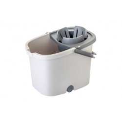 Cubo Con Escurridor 16 L Ruedas Automatico Gris Vigar