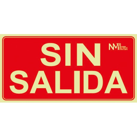 SeÑal Sin Salida Pvc Clase B 200x250mm