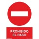 SeÑal Prohibido El Paso Pvc 210x300mm