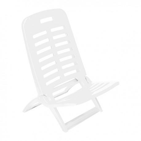 Silla Playa Plegable Blanca 40x51.5x62