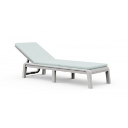Tumbona Pp 4p Mallorca Bco + Cojin Blue -