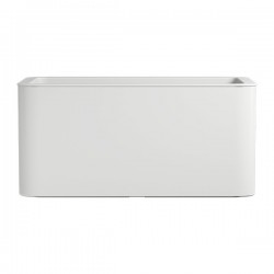 Jardinera Rectangular Blanca 40x80 Cm