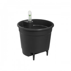 Maceta Autoriego Negra 21 Cm