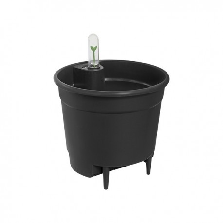 Maceta Autoriego Negra 24 Cm