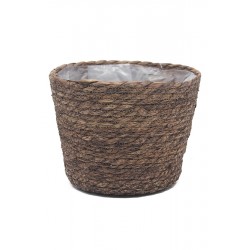 Macetero Cesto Gordes Marron 23x18 Cm