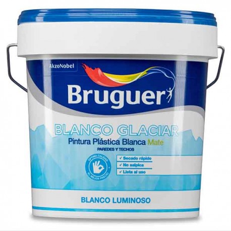 Pintura Plastica Blanco Mate Glaciar 15 L