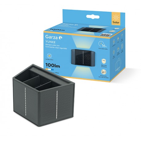 Aplique Solar Yunke 100lm 27k
