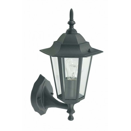 Aplique Ascendente Orlando Negro E27 60 W