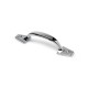 Pomo Negro Mate Zamak 41x20
