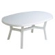 Mesa Jardin Oval Blanca -