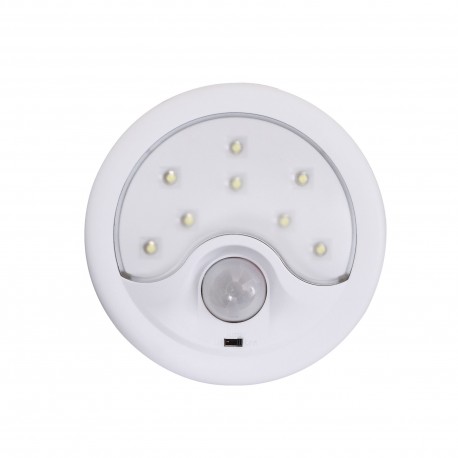 Detector Movimiento Portatil Con Luz Quitamiedos Angulo 120º
