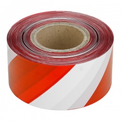Cinta SeÑalizacion Blanco/rojo 8cmx200 M