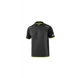 Camiseta Tecnica 170 Gr Gris / Amarillo Fluor Talla M Sparco