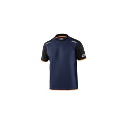 Camiseta Tecnica 170 Gr Azul / Naranja Fluor Talla M Sparco