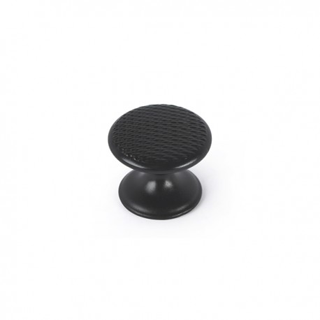 Pomo Negro Mate Mimbre Zmk -