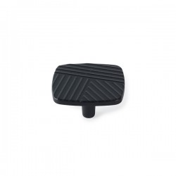Pomo Negro Mate Surcos Zmk -