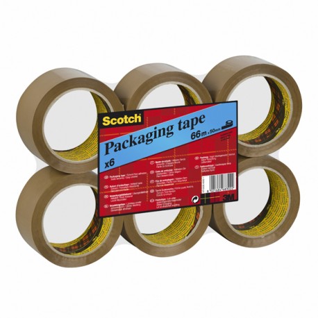 Cinta Embalaje Pack Marron 66mx50 Mm