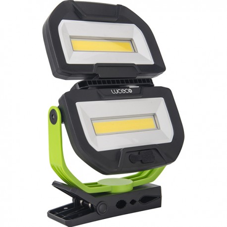 Foco Led Plegable 360 2500lm 6500k Ip54 Con Pinza 10 W