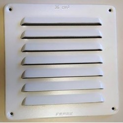 Rejilla Strong 1,5 Mm Con Mosquitera Blanco 15x15 Cm