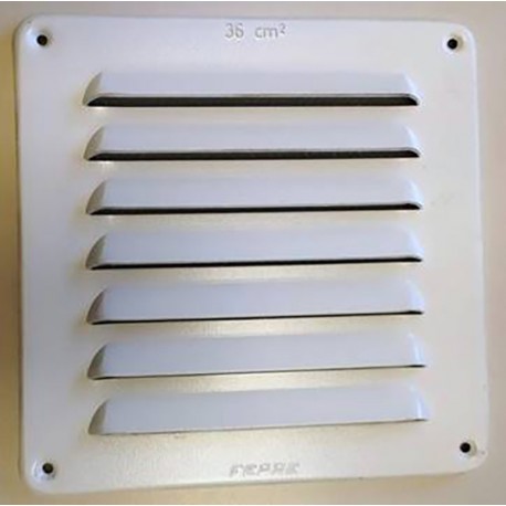 Rejilla Strong 1,5 Mm Con Mosquitera Blanco 15x15 Cm